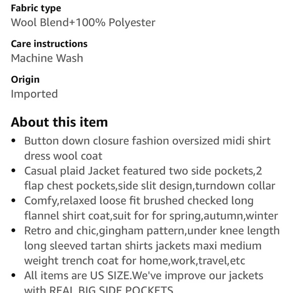 Red and Black Plaid Oversized Shirt Dress - Picture 5 of 6